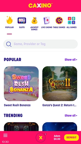 mobile app
